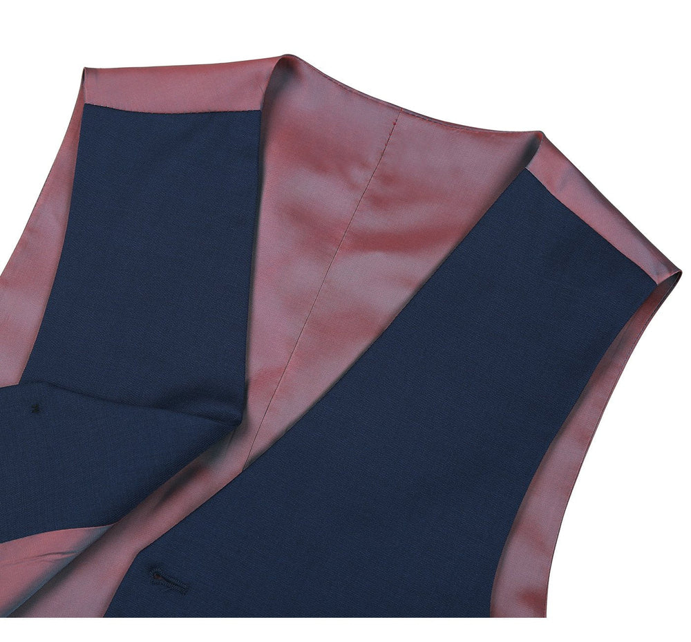 508-19 Men's Wool Suit Vest Regular Fit Dress Suit Waistcoat
