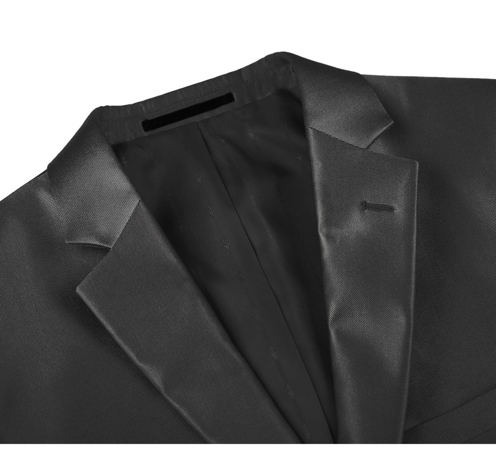 207-1 Men's Sharkskin Italian Styled Two Piece Suit
