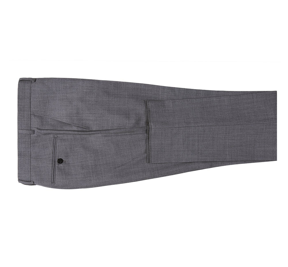 508-3 Men's Regular Fit Flat Front Wool Suit Pant