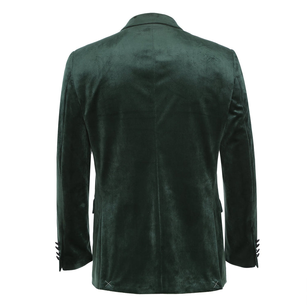 290-9 Men's Slim Fit Stretch Green Tuxedo Blazer