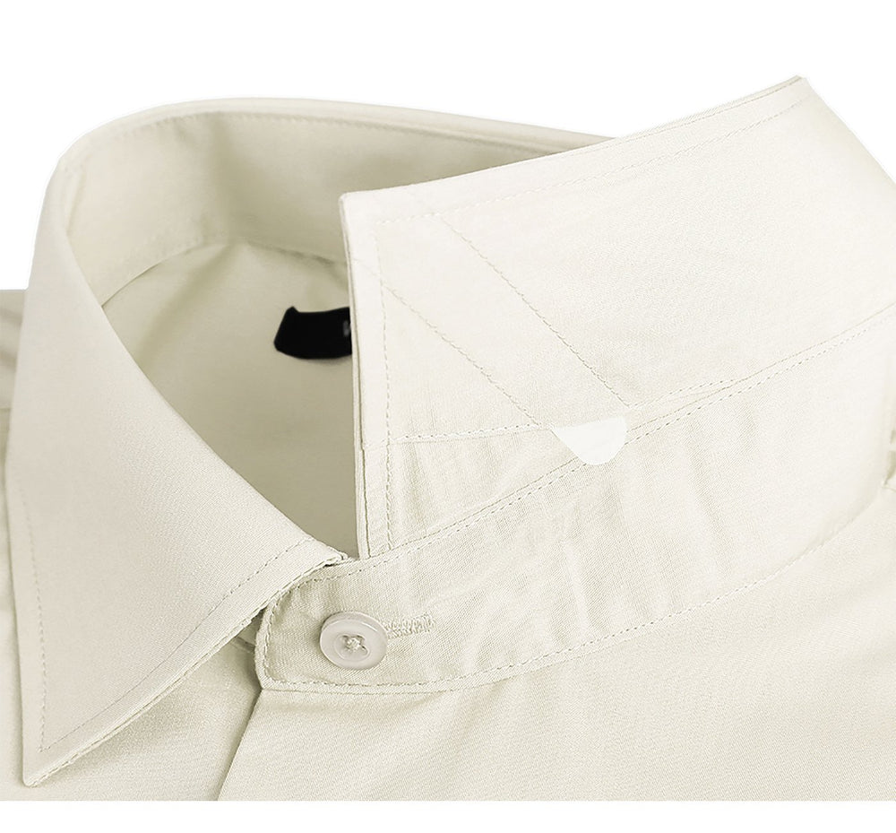 TC645 Men's Classic/Regular Fit Long Sleeve Spread Collar Dress Shirt