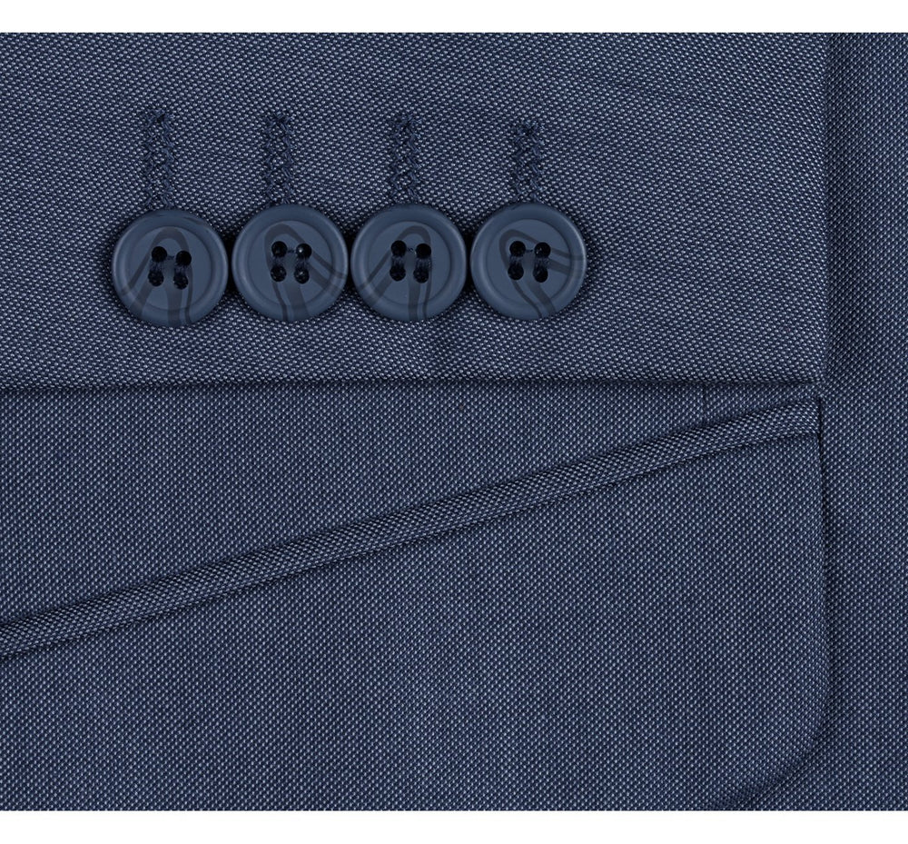 203-19 Men's 2-Piece Slim Fit Single Breasted Notch Lapel Suit