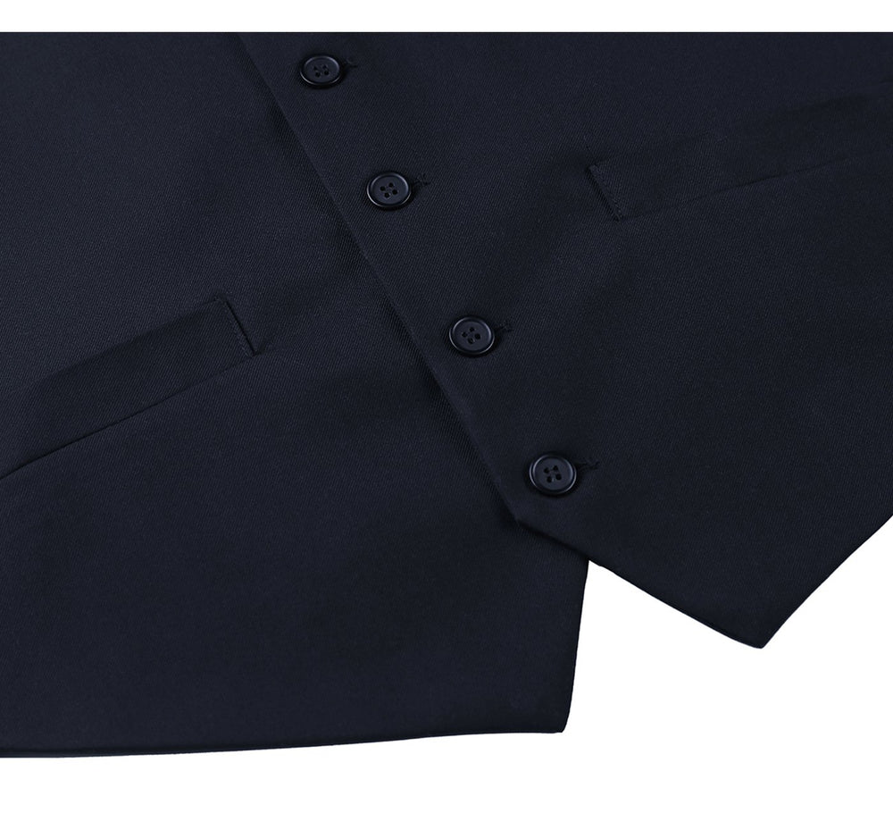 201-2 Men's Business Suit Vest Regular Fit Dress Suit Waistcoat