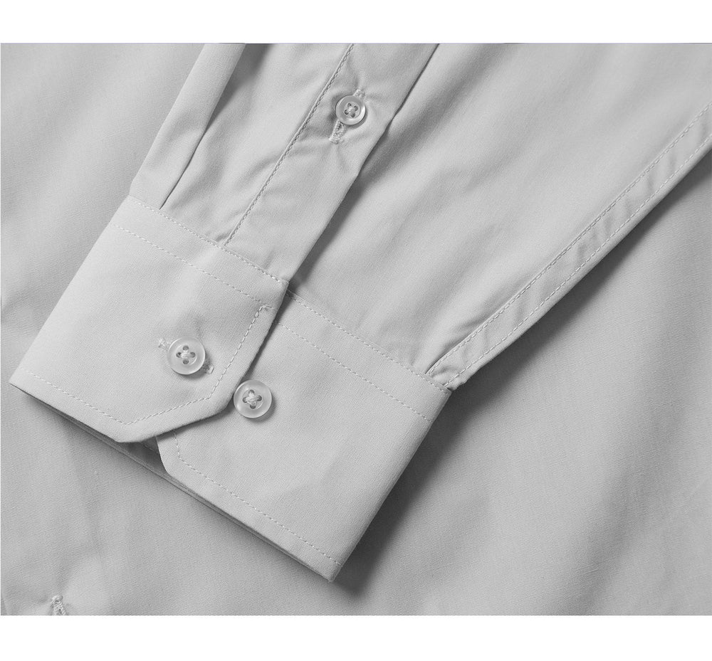 TC629 Men's Classic Fit Long Sleeve Spread Collar Dress Shirt