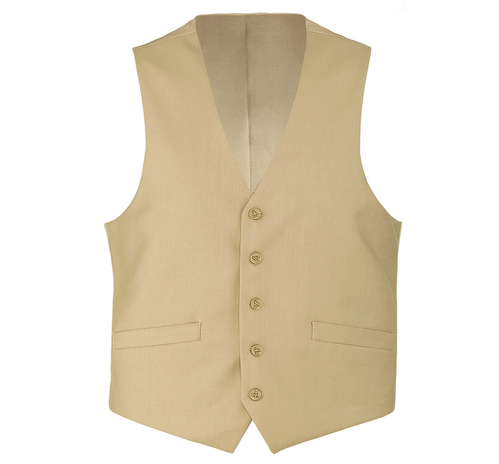 508-4 Men's Wool Suit Vest Regular Fit Dress Suit Waistcoat