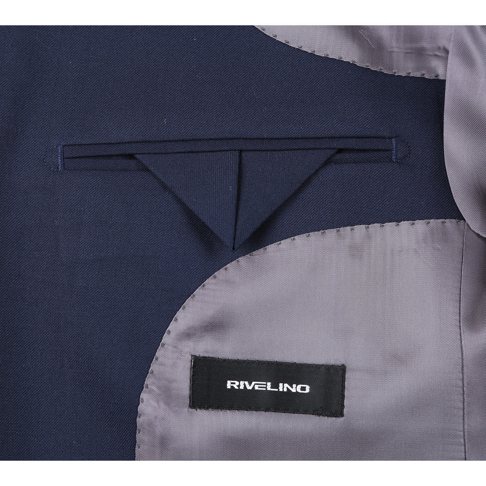 RHC100-2 Rivelino Men's Navy Half-Canvas Suit