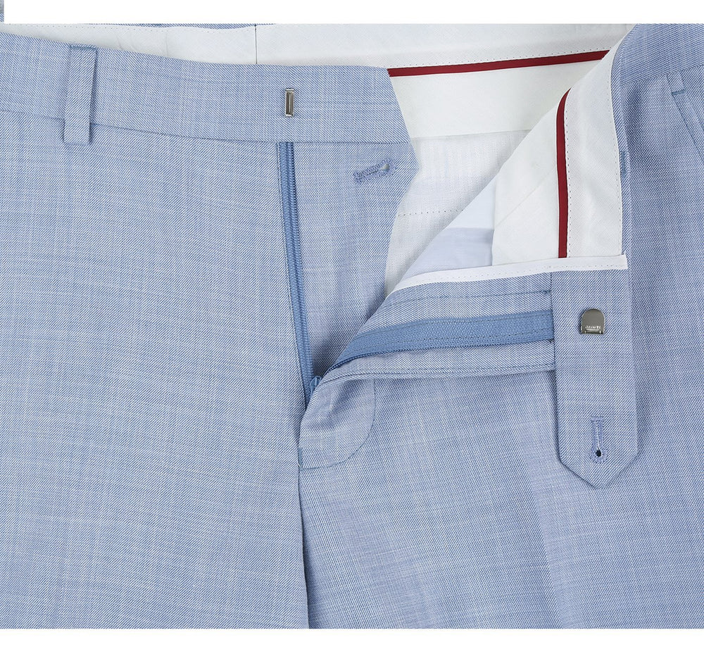 203-9 Men's 2-Piece Slim Fit Notch Lapel Solid Suit