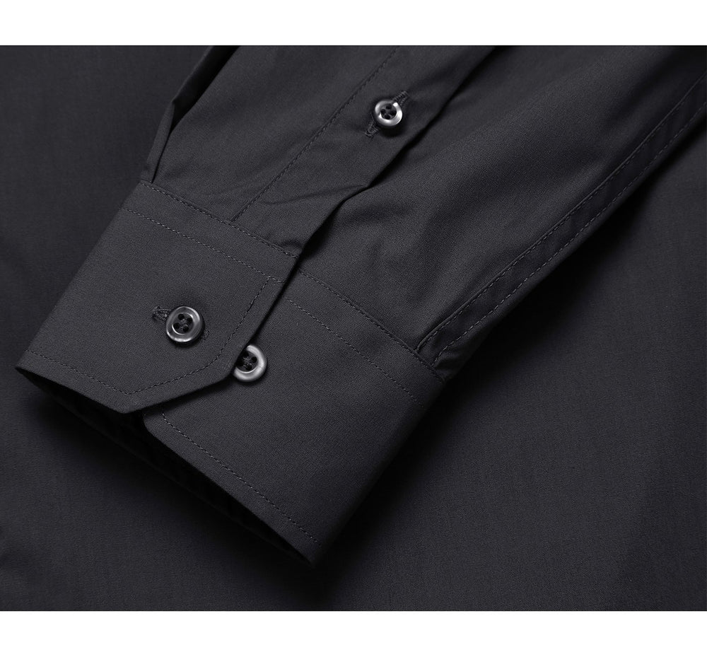 TC22 Men's Classic Fit Long Sleeve Spread Collar Dress Shirt