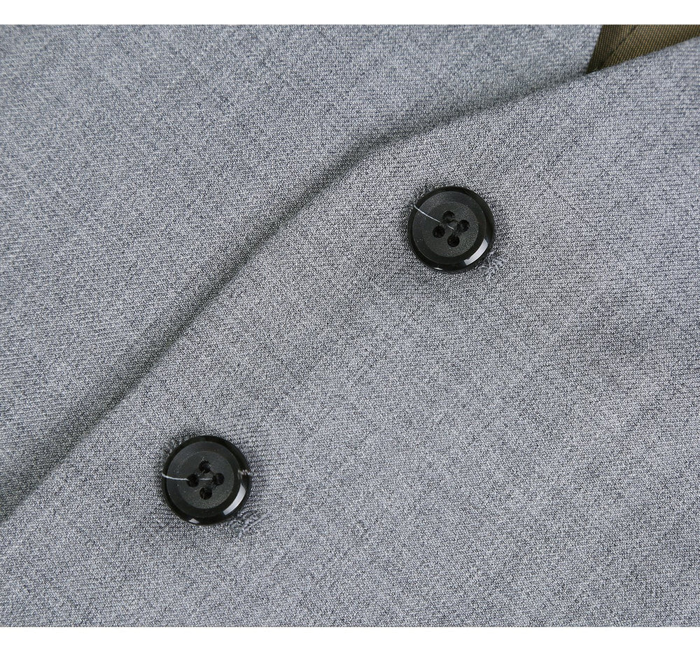 508-5 Men's Wool Suit Vest Regular Fit Dress Suit Waistcoat