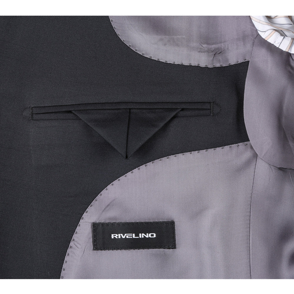RHC100-1 Men's Black Half-Canvas Suit