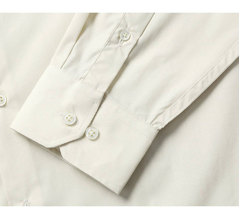 TC645 Men's Classic Fit Long Sleeve Spread Collar Dress Shirt