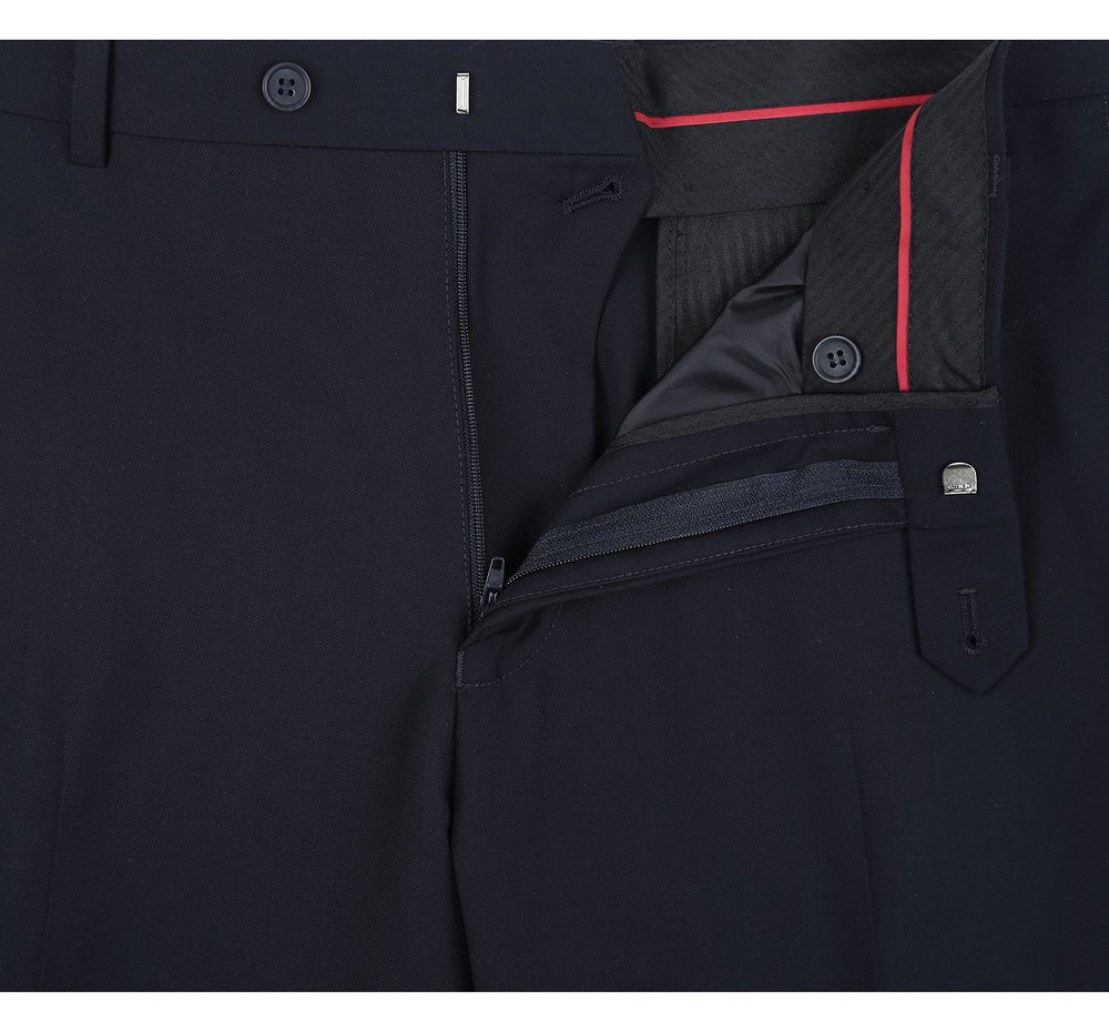 201-2 Men's Dark Navy 2-Piece Single Breasted Notch Lapel Suit