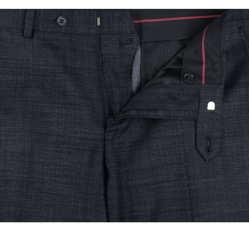 558-2 Men's Two Piece Slim Fit Wool Blend Suit