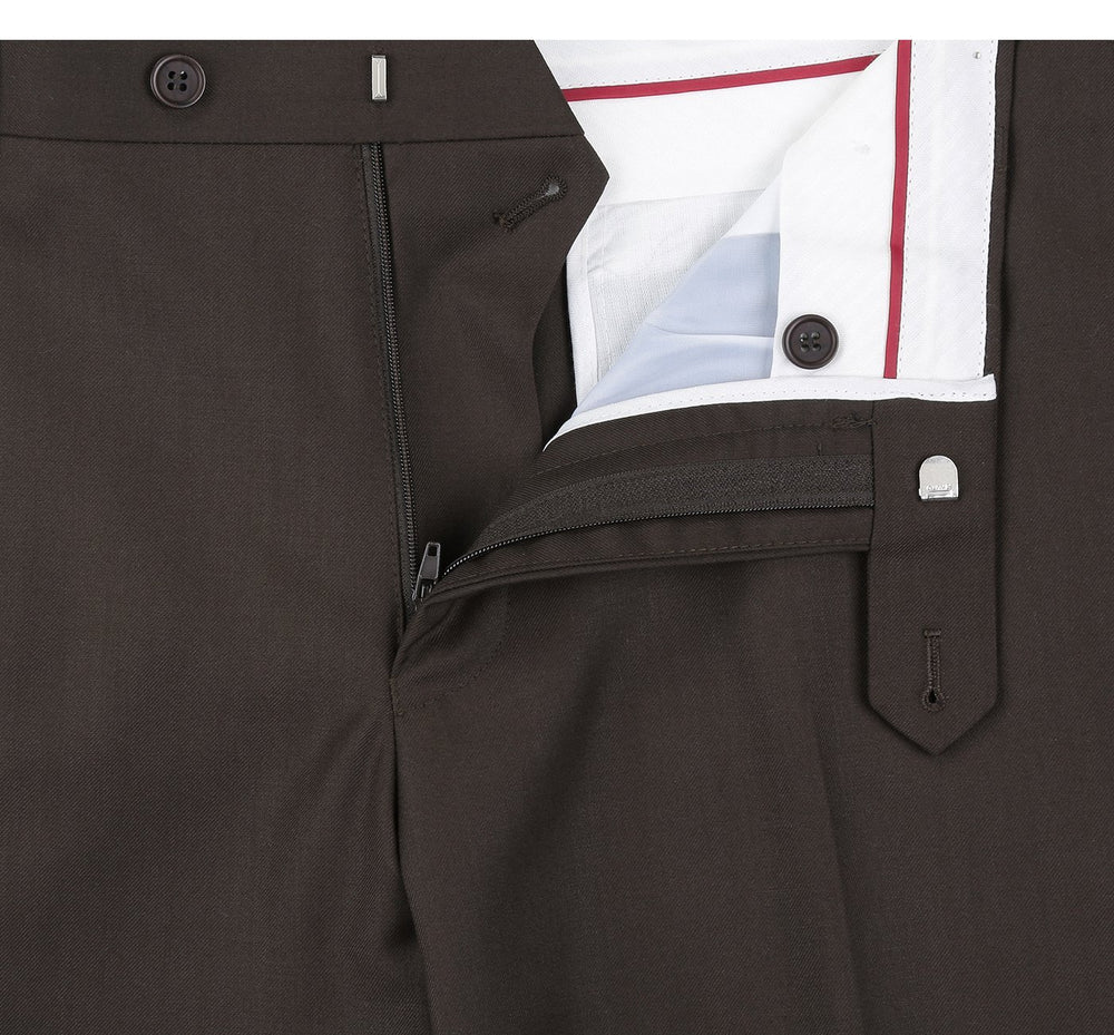 201-5 Men's 2-Piece Notch Lapel Solid Suit