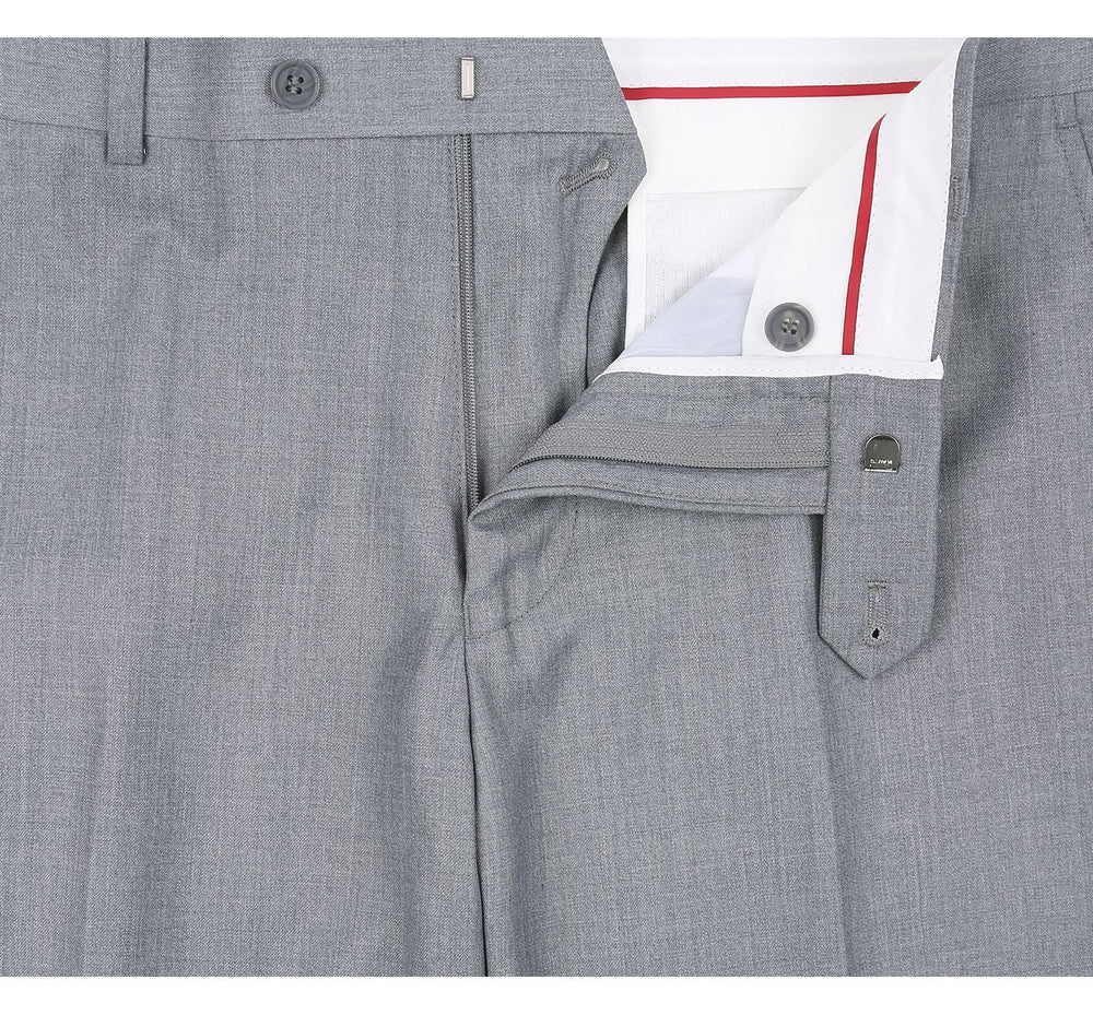 Slim Fit Men Suit 2 Button Slate Grey Micro Textured Notch Lapel Flat Front  Pants 11812 AZAR MAN -  Canada