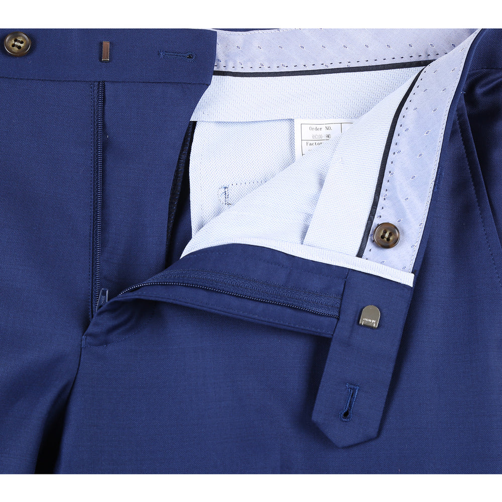 RHC100-19 Rivelino Men's Blue Half-Canvas Suit