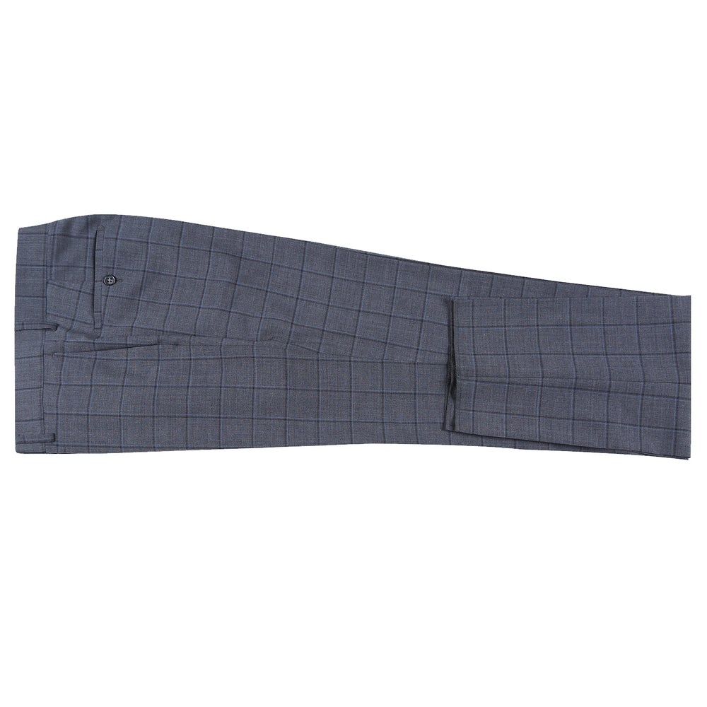EL62-63-095 Charcoal Checked Wool Suit